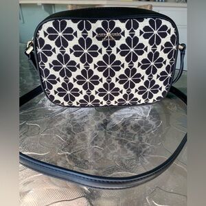 Kate Spade Camera Jacquard Spade Flower Crossbody NWOT